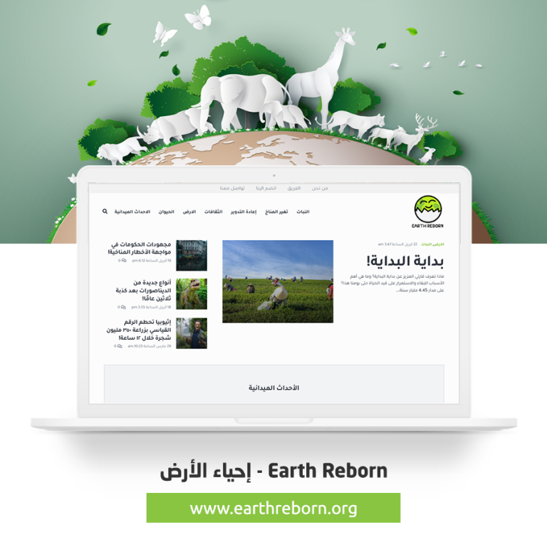 Earth Reborn – Website Design