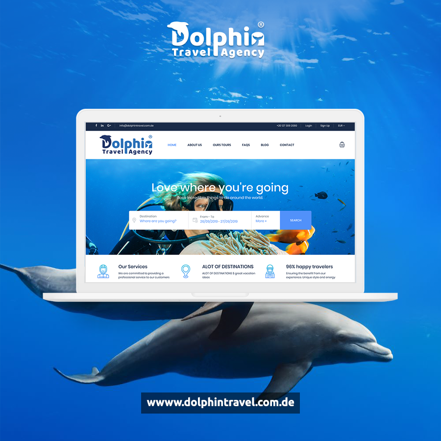 Dolphin Travel Agency Website Design